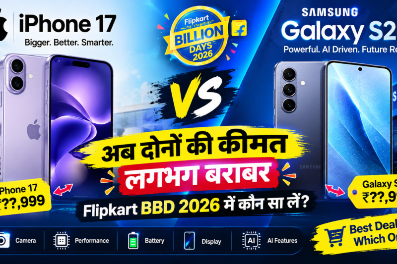 iPhone 17 vs Galaxy S26: अब दोनों की कीमत लगभग बराबर
